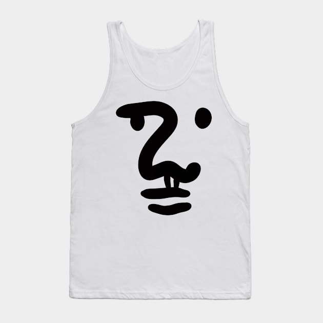 Abstract Face Tank Top by Scribblenstuf